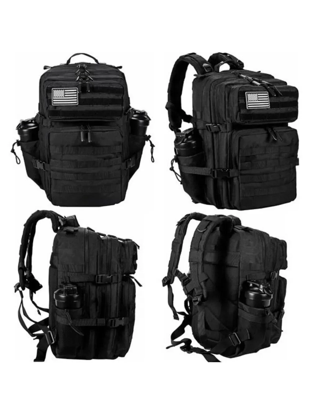 LHI Tactical Backpack 45L Military Molle Hiking Camping Survival Rucksack